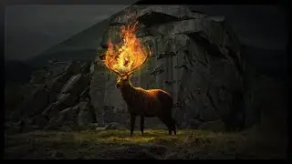 Photoshop Compositing Tutorial - Photoshop Manipulation - Create a Fantasy Flaming Deer