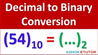 How to Convert Decimal to binary conversion in hindi | Decimal To Binary Conversion -