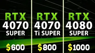 RTX 4070 SUPER vs RTX 4070 Ti SUPER vs RTX 4080 SUPER - Test in 13 Games | 1440p