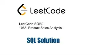 LeetCodeSQl50- 1068. Product Sales Analysis I
