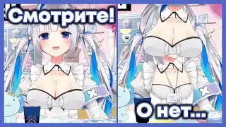 Каната не смогла справиться со своей большой грудью [Hololive RU SUB]