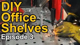 Building Custom Shelves For the Office - Episode 3 - Making Adjustable Feet
