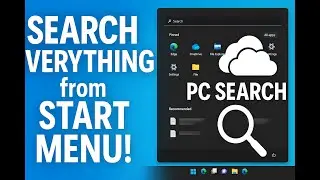 How To Index AKA Search Your Whole Computer Including Onedrive On The Start Menu !