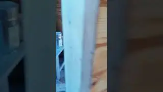 Покраска дома из профилированного бруса.
