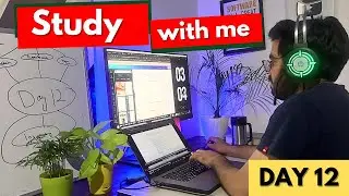 3 Hour Study with Me | Day 12 | Pomodoro Study Session | No Music | Rain Forest Sounds
