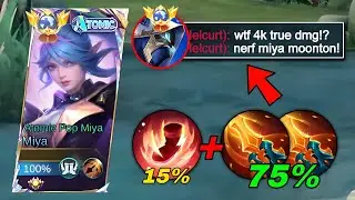 GLOBAL MIYA WTF 4K TRUE DAMAGE BUILD!?😱(must try) Top 1 Global Miya Best Build 2024!!!!