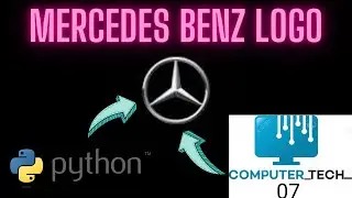 How to make Mercedes Benz logo python. 