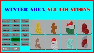 Winter Area - All Fidget locations - Epic Fidget Hunt [Pop It] [Roblox]