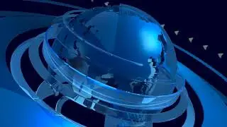 NEW HD BLUE EARTH GLOBE NEWS INTRO #no copyright stock