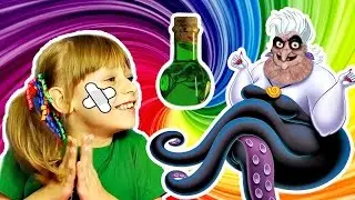 ВЕДЬМА Заколдовала МАШУ Челлендж УГАДАЙ ПРИНЦЕССУ #6  Принцессы Диснея Белоснежка Обнимашки с Машей