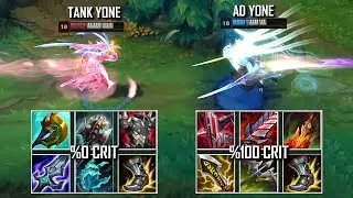 TANK YONE vs AD YONE FULL BUILD FIGHTS & Best Pentakills!