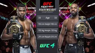 Francis Ngannou vs Jon Jones Full Fight - UFC Fight Of The Night