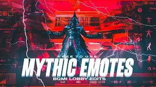 Free to Use BGMI mythic emotes for legendary lobby edits | HDR+90FPS | BGMI lobby edits.