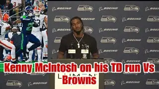 Kenny McIntosh on his TD run Vs Browns