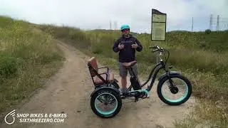 AMAZING Electric Bike Rickshaw Goes Off Road!  This E Trike with Passenger Seat Can Go on Trails!