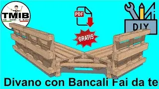Divani con bancali (pallet) fai da te DIY per giardino economico e veloce nella costruzione