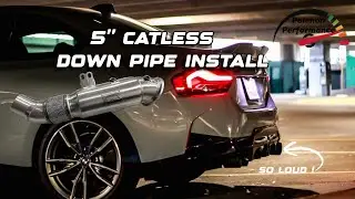 My g42 m240 gets a 5” catless downpipe ￼