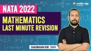 NATA Last Minute Mathematic Preparation Questions | NATA 2022 Mathematics Preparation