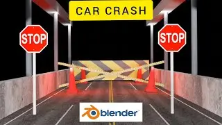 CAR CRASH ANIMATION | VFX | SIMULATION | BLENDER | BKA