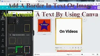 How To Add A Border In Text Or Image And Around A Text By Using Canva