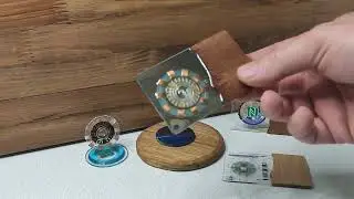 Умная NFC визитка Tony Stark. С электронным чипом (эпоксидная). Купить у производителя с меткой