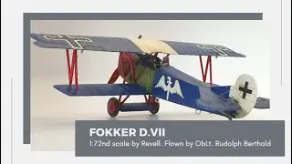 Revell Fokker D.VII with DIY Lozenge Camouflage Decals