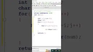 c++ program to print alphabet pyramid using nested loops / c++ tutorial for beginners