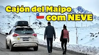 T4E90' 4 DIAS dormindo DENTRO DO CARRO em Cajón del Maipo no CHILE