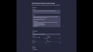 Streamlit-Bedrock-Anthropic Claude 3 Example