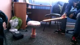 Тесла шоу на офисе part1  =))) Tesla coil