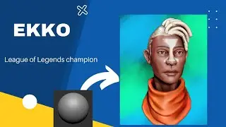 ZBrush To Photoshop || Ekko || Timelapse