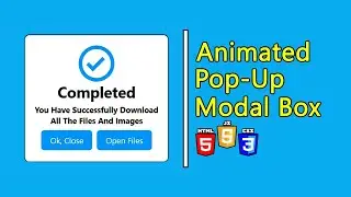 How To Make A Popup Using HTML, CSS And JavaScript | Create a Modal Box In HTML Website