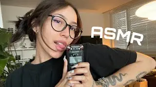 ASMR ☆ tascam biting + hand movements (minimal talking)