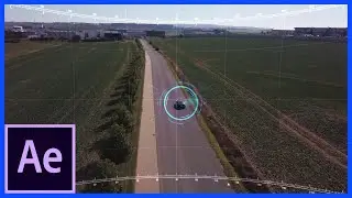 Motion Track Drone follows a Sports Car After Effects CC 2019