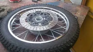Сборка колеса Jawa 350/638/634 под дисковый тормоз 
