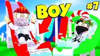 🌊МОЙ СЫН БОМБА НА ВОДНЫХ ГОРКАХ В АДОПТ МИ 🍼 / УДОЧЕРИ МЕНЯ СЕРИЯ #7 / ADOPT ME ROBLOX