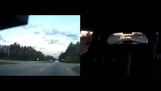 Rear dashcam (right of screen) - That solid white line is there for a reason.