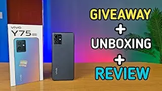 GIVEAWAY : Vivo Y75 5G Unboxing & First impressions | 60Hz Display, Dimensity 700, 50MP camera