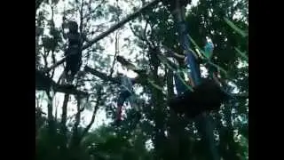 Веревочный аттракцион.