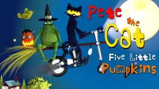 🎃 Pete the Cat 🐱 and Five Little Pumpkins 🎃 - Words by ✍️ James Dean - 📖✨ ANIMATED STORYBOOK 🎥🎨