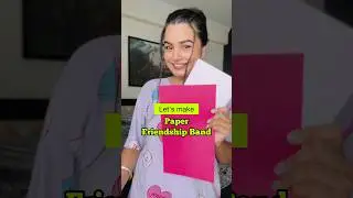 DIY Paper Friendship Band 😱 #crafteraditi #handmade #DIY #friendshipband #shorts @CrafterAditi