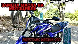 [] ЗАМЕНА МАСЛА НА МОТОЦИКЛЕ MUSSTANG REGION 200 []