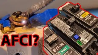 Arc Fault Circuit Breaker (AFCI) Testing & Tripping on Real Circuit