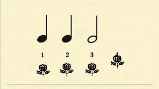 Rhythm Practice -- Quarter Notes, Half Notes, and Whole Notes, No. 2