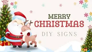 2 CHRISTMAS SIGNS  | Christmas Decor