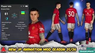 JP Player Animation Mod | Season 2025 + Installation for PES 21 & FL 25