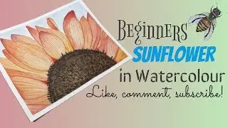 Sunflower in Watercolour
