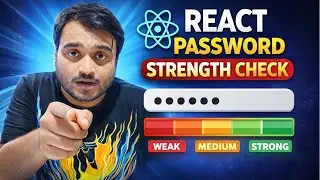 Day-89/100 React Password Strength Checker || React NextJS Tutorial for Beginners in Hindi