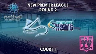 2018 Samsung Premier League Round 2 - U20s/Opens - Court 1 - Stingrays v Central Coast Heart