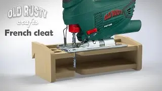 Electric Jigsaws Rack. (Tool Storage Wall French Cleat DIY)